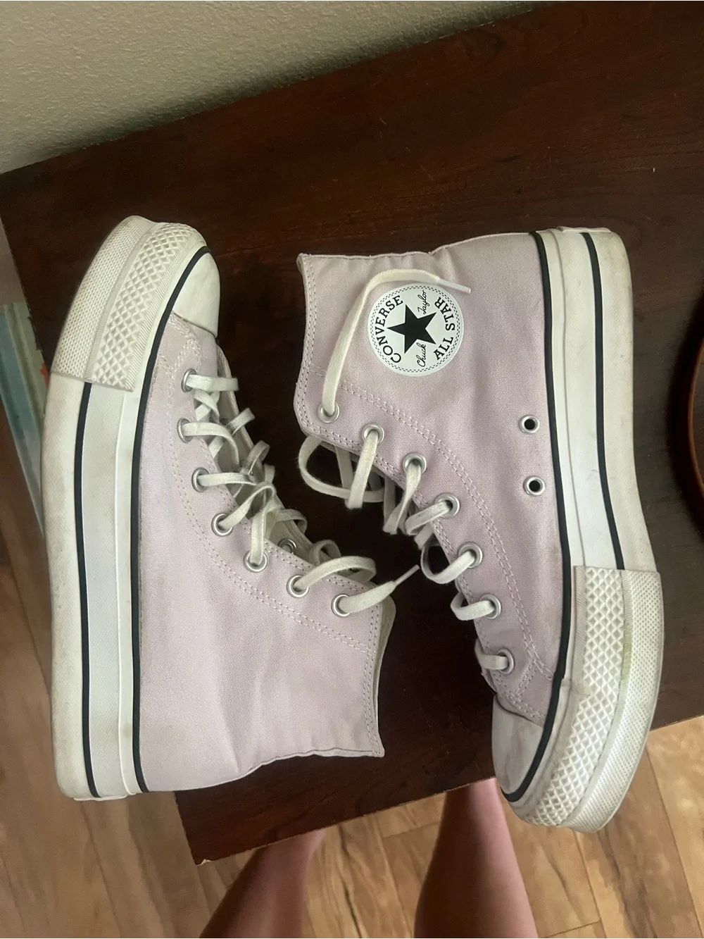 Converse High Top Sneakers - Pale Pink